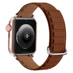 Correia de relógio magnética em silicone com fivela invertida, para Apple Watch Series 7 41mm, para Apple Watch Series 7 45mm, para Apple Watch SE 40mm
