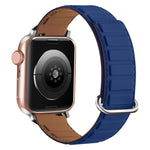 Correia de relógio magnética em silicone com fivela invertida, para Apple Watch SE 44mm, para Apple Watch Series 6 40mm, para Apple Watch Series 6 44mm