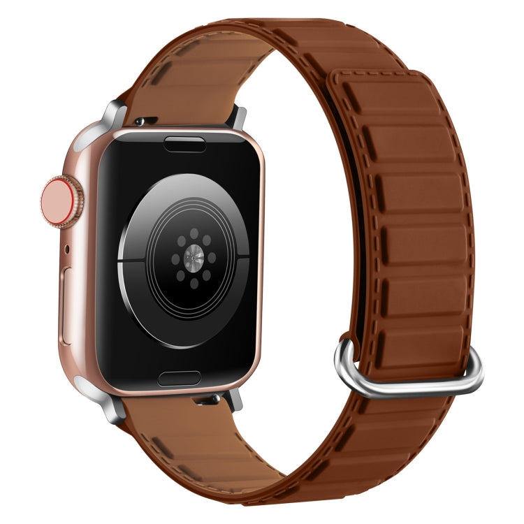 Correia de relógio magnética em silicone com fivela invertida, para Apple Watch SE 44mm, para Apple Watch Series 6 40mm, para Apple Watch Series 6 44mm