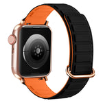 Correia de relógio magnética em silicone com fivela invertida, para Apple Watch SE 44mm, para Apple Watch Series 6 40mm, para Apple Watch Series 6 44mm