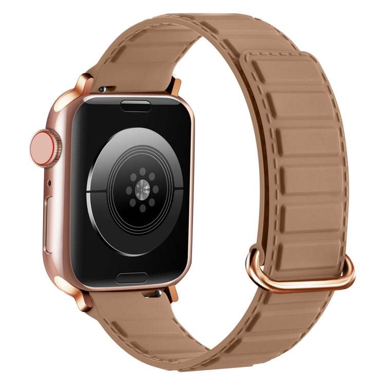 Correia de relógio magnética em silicone com fivela invertida, para Apple Watch SE 44mm, para Apple Watch Series 6 40mm, para Apple Watch Series 6 44mm