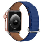 Correia de relógio magnética em silicone com fivela invertida, para Apple Watch SE 2023 40mm, para Apple Watch Ultra 2 49mm, para Apple Watch Series 9 45mm