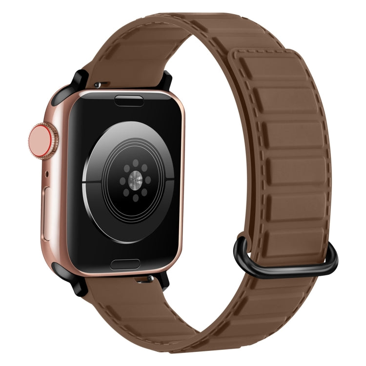 Correia de relógio magnética em silicone com fivela invertida, para Apple Watch SE 2023 40mm, para Apple Watch Ultra 2 49mm, para Apple Watch Series 9 45mm