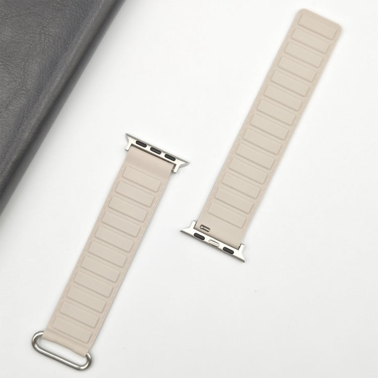 Correia de relógio magnética em silicone com fivela invertida, para Apple Watch SE 2023 40mm, para Apple Watch Ultra 2 49mm, para Apple Watch Series 9 45mm