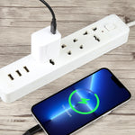 LZ-105PD Carregador de Viagem 25W USB-C / Tipo-C com Padrão de Pontos, Ficha EUA, Ficha UE