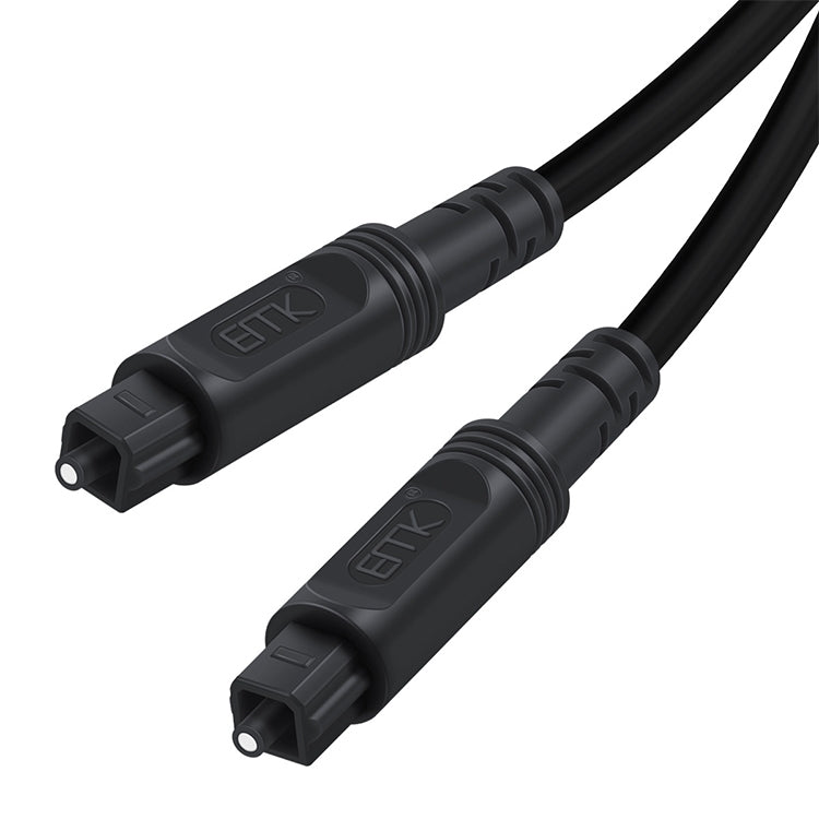Cabo de Ligação Óptico de Fibra Digital EMK Porta Quadrada para Porta Quadrada para Altifalante, 1m, 1.5m, 2m, 3m, 5m, 8m, 10m, 15m, 25m