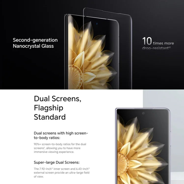 Honor Magic V2 Ultimate 5G, 7,92 polegadas + 6,43 polegadas MagicOS 7.2 Snapdragon 8 Gen2 Octa Core até 3,36GHz, Rede: 5G, OTG, Não suporta Google Play, 16GB+1TB