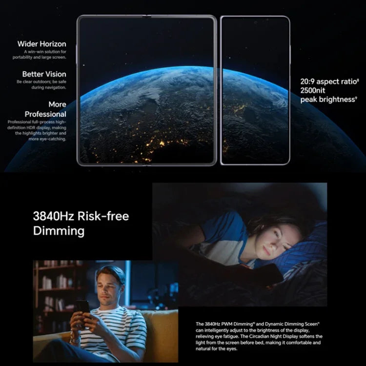 Honor Magic V2 Ultimate 5G, 7,92 polegadas + 6,43 polegadas MagicOS 7.2 Snapdragon 8 Gen2 Octa Core até 3,36GHz, Rede: 5G, OTG, Não suporta Google Play, 16GB+1TB