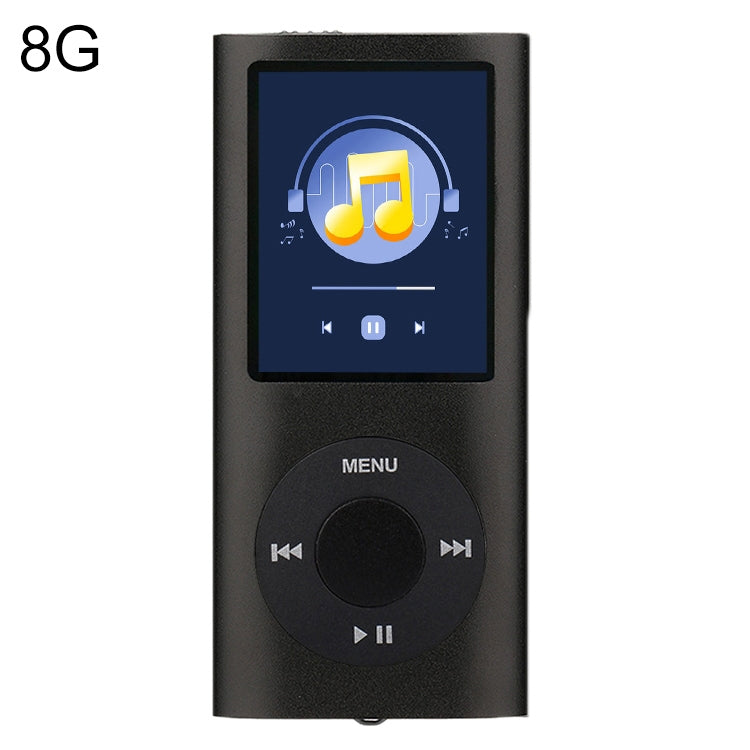 Leitor MP4 metálico com ecrã TFT de 1,8 polegadas, com cartão TF de 8G + auscultadores + cabo, com cartão TF de 16G + auscultadores + cabo, com auscultadores + cabo