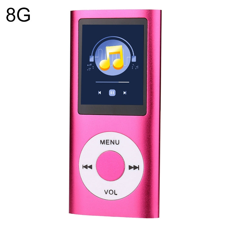 Leitor MP4 metálico com ecrã TFT de 1,8 polegadas, com cartão TF de 8G + auscultadores + cabo, com cartão TF de 16G + auscultadores + cabo, com auscultadores + cabo
