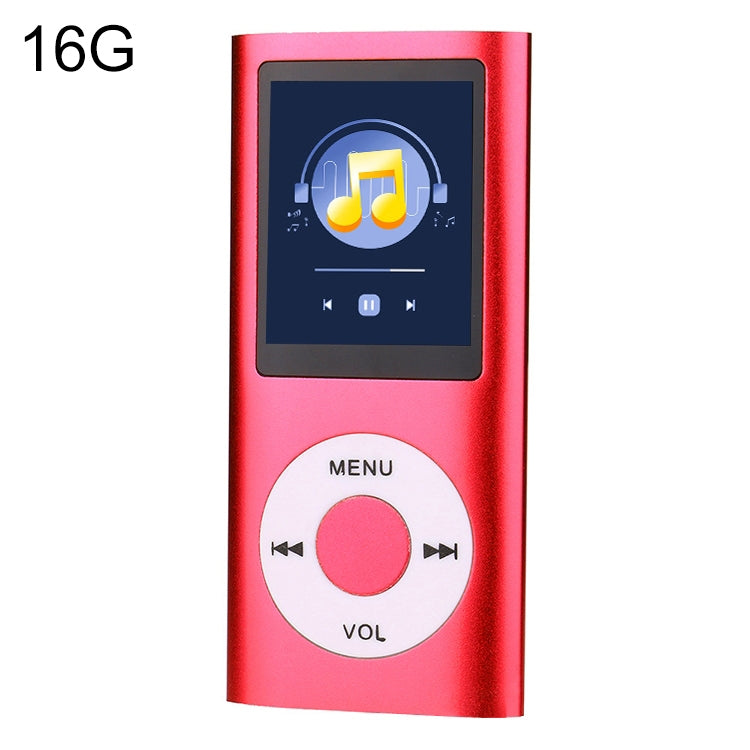 Leitor MP4 metálico com ecrã TFT de 1,8 polegadas, com cartão TF de 8G + auscultadores + cabo, com cartão TF de 16G + auscultadores + cabo, com auscultadores + cabo