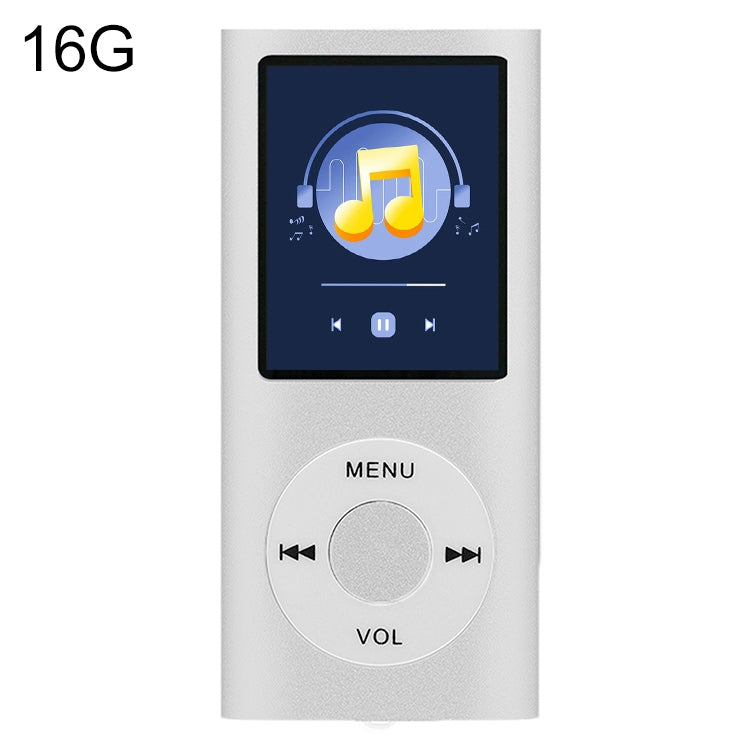 Leitor MP4 metálico com ecrã TFT de 1,8 polegadas, com cartão TF de 8G + auscultadores + cabo, com cartão TF de 16G + auscultadores + cabo, com auscultadores + cabo