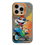 Animal Pattern Oil Painting Series PC + TPU Phone Case, For iPhone 12 Pro
