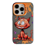 Capa para telemóvel PC + TPU da série pintura a óleo com padrão animal, Para iPhone 16 Pro Max