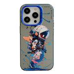 Capa para telemóvel PC + TPU da série pintura a óleo com padrão animal, Para iPhone 16 Pro Max