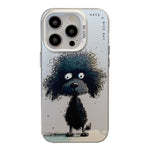 Capa para telemóvel série pintura a óleo padrão animal PC + TPU, para iPhone 16 Pro