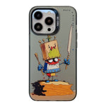 Capa para telemóvel série pintura a óleo padrão animal PC + TPU, para iPhone 16 Pro