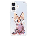 Capa para telemóvel PC + TPU da série pintura a óleo com padrão animal, Para iPhone 17