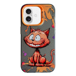 Capa para telemóvel PC + TPU da série pintura a óleo com padrão animal, Para iPhone Air