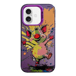 Capa para telemóvel PC + TPU da série pintura a óleo com padrão animal, Para iPhone Air