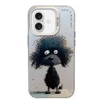 Capa para telemóvel PC + TPU da série pintura a óleo com padrão animal, Para iPhone Air