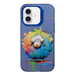 Capa para telemóvel PC + TPU da série pintura a óleo com padrão animal, Para iPhone Air