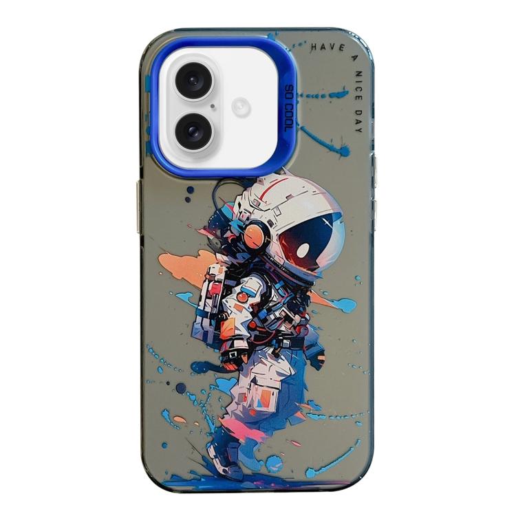 Capa para telemóvel PC + TPU da série pintura a óleo com padrão animal, Para iPhone Air