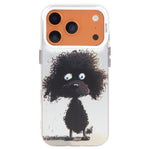 Capa para telemóvel PC + TPU da série pintura a óleo com padrão animal, Para iPhone 17