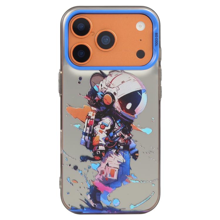 Capa para telemóvel PC + TPU da série pintura a óleo com padrão animal, Para iPhone 17 Pro