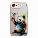 Animal Pattern Oil Painting Series PC + TPU Phone Case, For iPhone 6s / 6