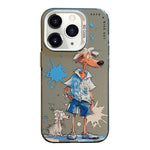 Animal Pattern Oil Painting Series PC + TPU Phone Case, For iPhone 11 Pro