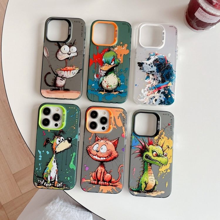 Animal Pattern Oil Painting Series PC + TPU Phone Case, For iPhone 17 Pro Max