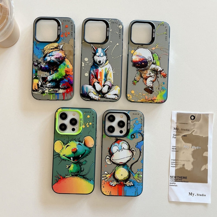 Animal Pattern Oil Painting Series PC + TPU Phone Case, For iPhone 12 Pro Max