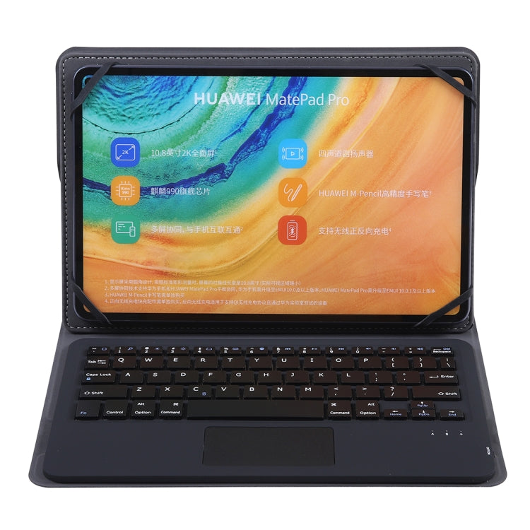 TH10-D Para sistemas Android, Apple e Windows Capa protetora universal destacável com teclado Bluetooth com toque para 9-10 polegadas, com suporte, toque