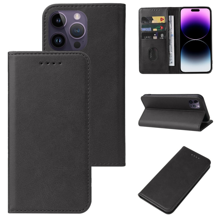 Magnetic Closure Leather Phone Case, For iPhone 15 Pro Max, For iPhone 15 Pro, For iPhone 15 Plus, For iPhone 15
