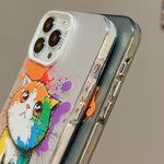 Cute Animal Pattern Series PC + TPU Phone Case, For iPhone 15 Pro Max, For iPhone 14, For iPhone 15 Pro, For iPhone 14 Pro