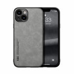 Capa para telemóvel com parte traseira em pele magnética com toque de pele, para iPhone 14, para iPhone 14 Pro, para iPhone 14 Pro Max