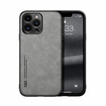 Capa para telemóvel com parte traseira em pele magnética com toque de pele, para iPhone 14, para iPhone 14 Pro, para iPhone 14 Pro Max