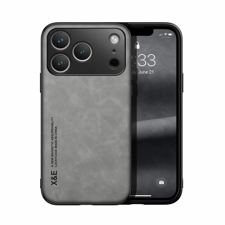 Skin Feel Magnetic Leather Back Phone Case, For iPhone 18 Pro / 17 Pro, For iPhone 18 Pro Max / 17 Pro Max, For iPhone 17e / 16e, For iPhone 17, For iPhone Air, For iPhone 16 Pro Max, For iPhone 16 Pro, For iPhone 15 Pro Max, iPhone 15 Pro             ...