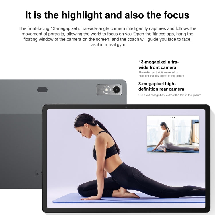 Tablet Lenovo Pad Pro 12,7 polegadas WiFi, Android 13, Qualcomm Snapdragon 870 Octa Core, Suporte para Identificação Facial, 8GB+128GB, 8GB+256GB