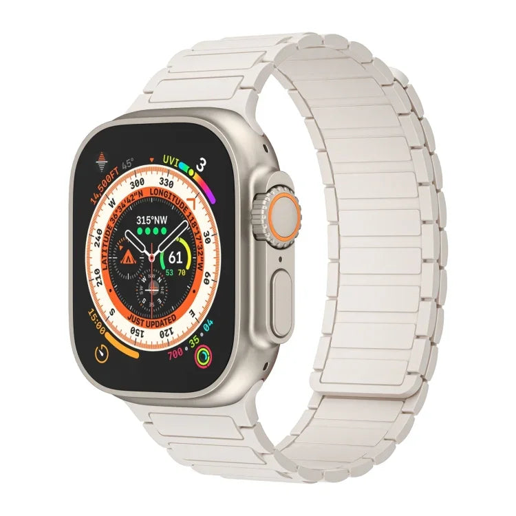 Correia de Relógio de Silicone com Loop Magnético, Para Apple Watch Series 9 45mm, Para Apple Watch Series 9 41mm, Para Apple Watch Ultra 49mm