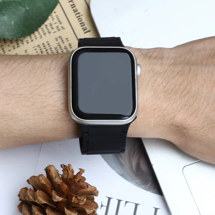 Pulseira de Silicone com Loop Magnético, Para Apple Watch Série 3 42mm, Para Apple Watch Série 2 42mm, Para Apple Watch Série 2 38mm