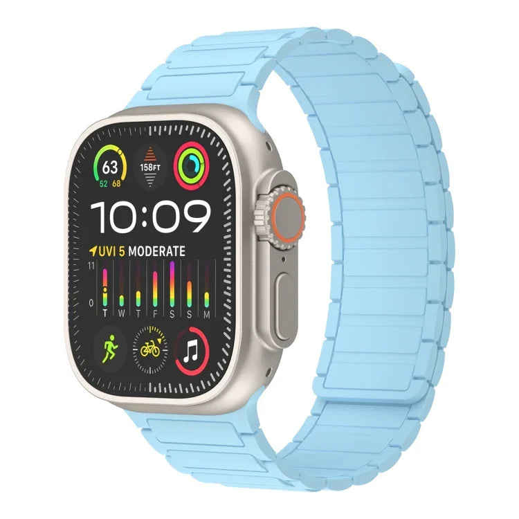 Correia de Relógio de Silicone com Loop Magnético, Para Apple Watch SE 2023 44mm, Para Apple Watch SE 2023 40mm, Para Apple Watch Ultra 2 49mm