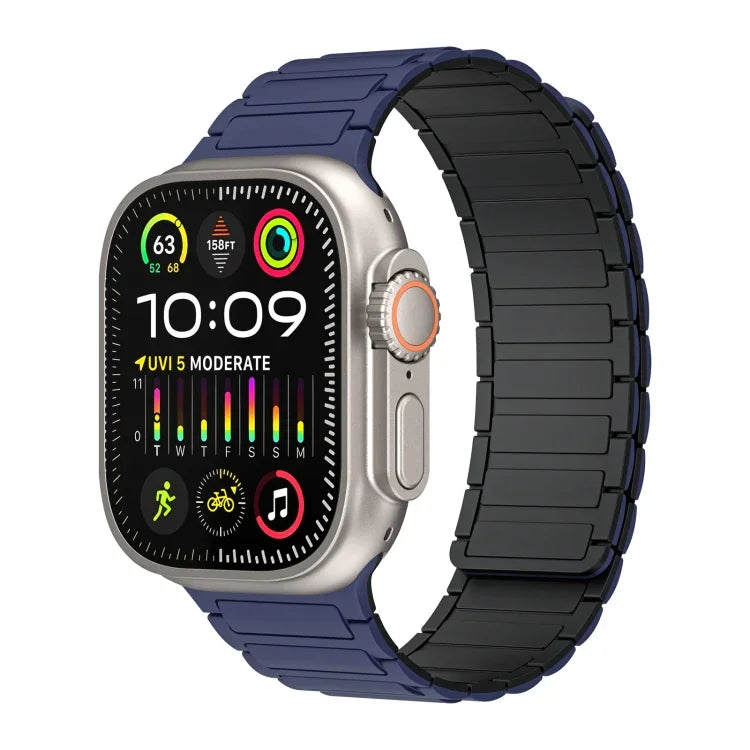 Correia de Relógio de Silicone com Loop Magnético, Para Apple Watch SE 2023 44mm, Para Apple Watch SE 2023 40mm, Para Apple Watch Ultra 2 49mm