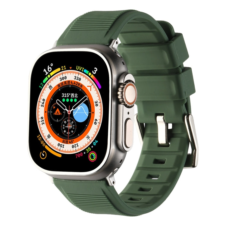 Pulseira de Relógio de Silicone com Duplo Anel, Para Apple Watch 3 38mm, Para Apple Watch 3 42mm, Para Apple Watch 2 42mm, Para Apple Watch 2 38mm