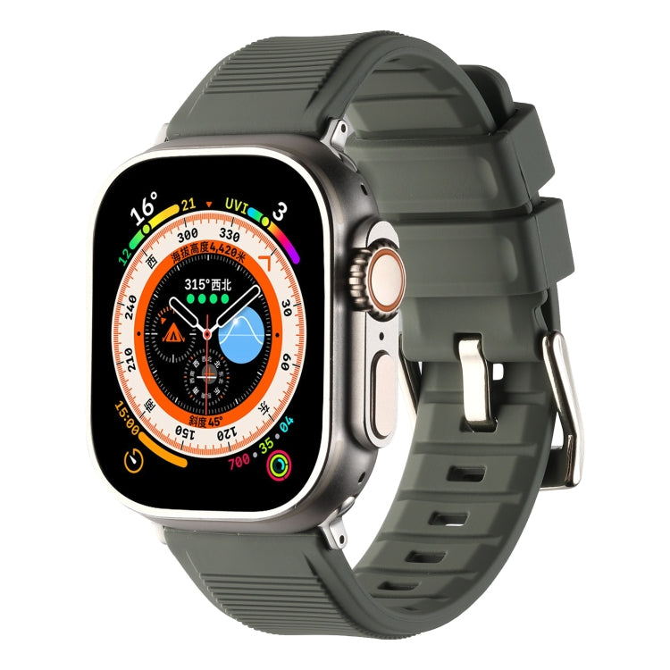Pulseira de Relógio de Silicone com Duplo Anel, Para Apple Watch 42mm, Para Apple Watch 38mm