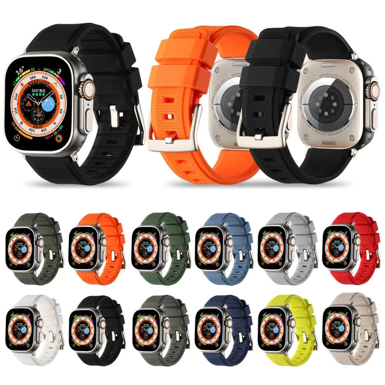 Pulseira de Relógio de Silicone com Duplo Anel, Para Apple Watch 42mm, Para Apple Watch 38mm
