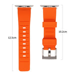 Pulseira de Relógio de Silicone com Duplo Anel, Para Apple Watch 3 38mm, Para Apple Watch 3 42mm, Para Apple Watch 2 42mm, Para Apple Watch 2 38mm