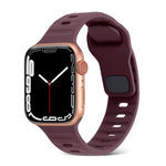 Correia de Relógio de Silicone com Fivela Quadrada às Riscas, Para Apple Watch SE 2023 44mm, Para Apple Watch SE 2023 40mm