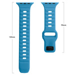 Correia de Relógio de Silicone com Fivela Quadrada às Riscas, Para Apple Watch Ultra 2 49mm, Para Apple Watch Series 9 45mm